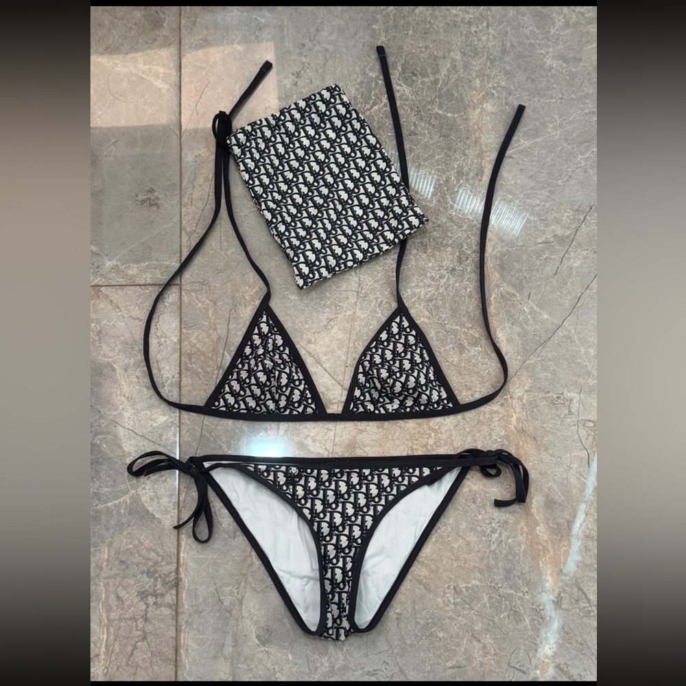 Christian Dior women’s bikini set top size s bottom size xs